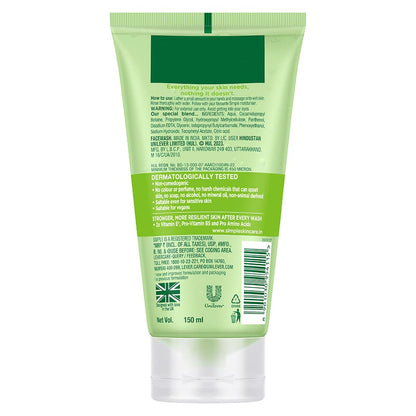 Simple Kind To Skin Refreshing Face Wash 150 ml | 100% soap-free gentle cleanser for sensitive, dry & oily skin, for women & men